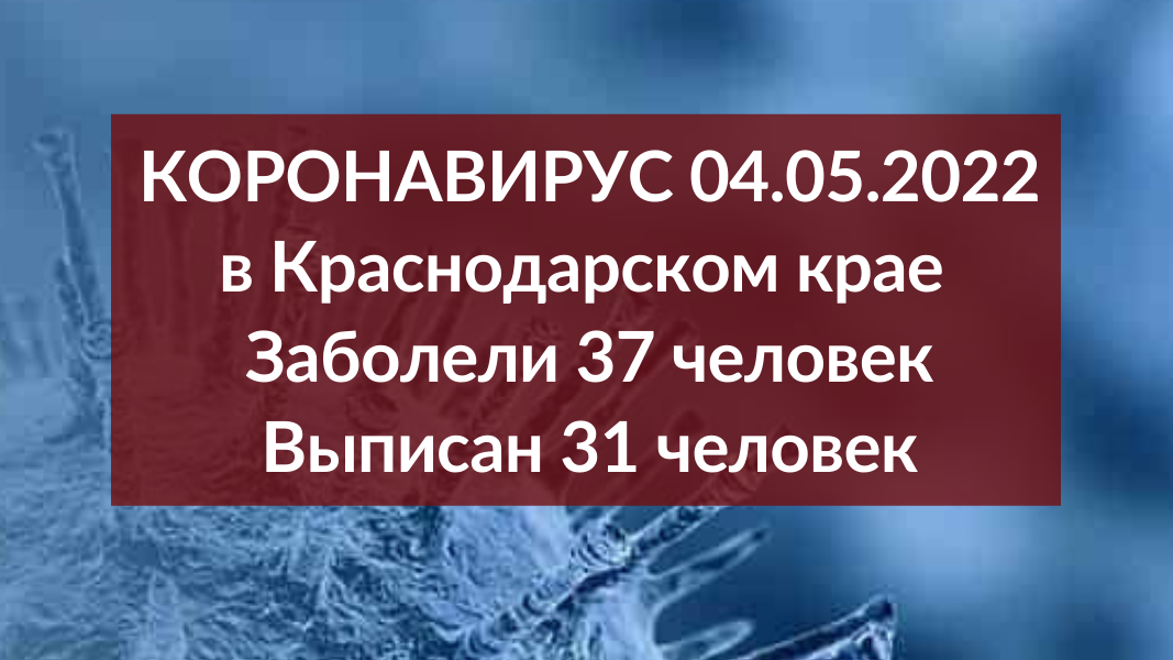 На Кубани за сутки выявили 37 новых случаев ковида