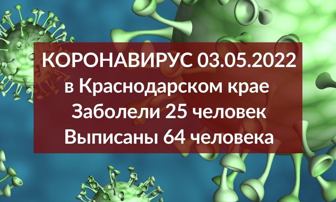 На Кубани за сутки зарегистрировали всего 25 новых случаев ковида