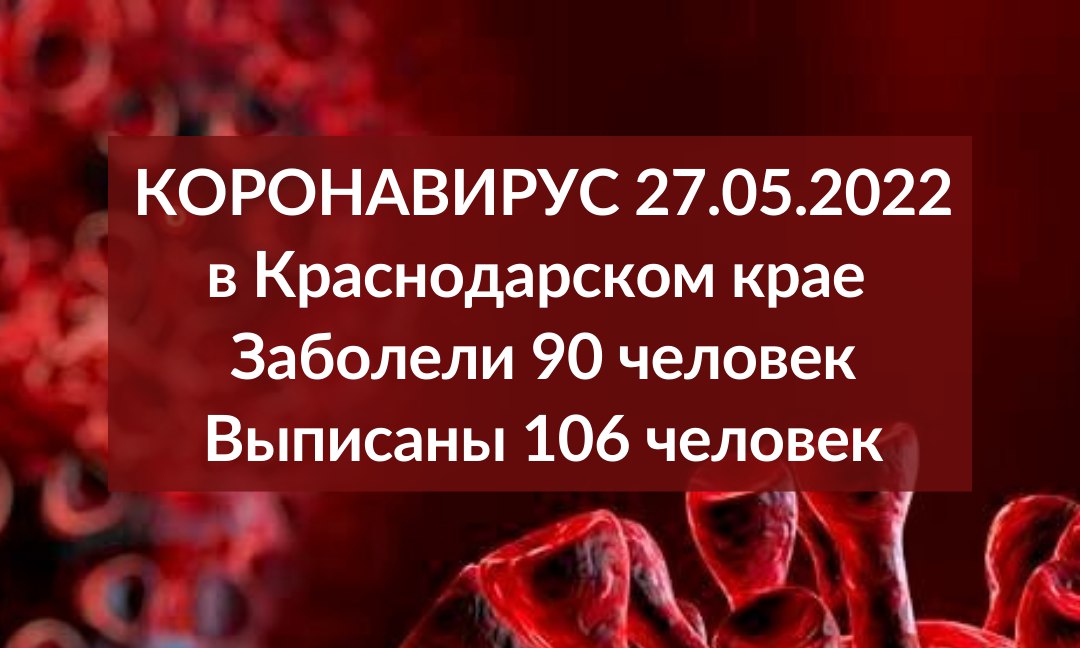 На Кубани 90 человек заболели коронавирусом за последние сутки