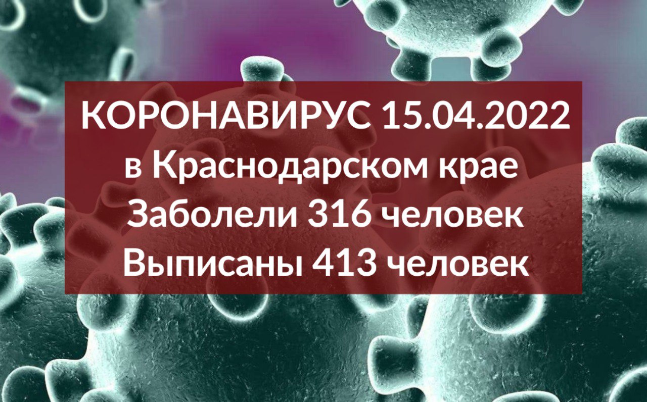 За сутки на Кубани стало ещё на 316 ковидных пациентов больше