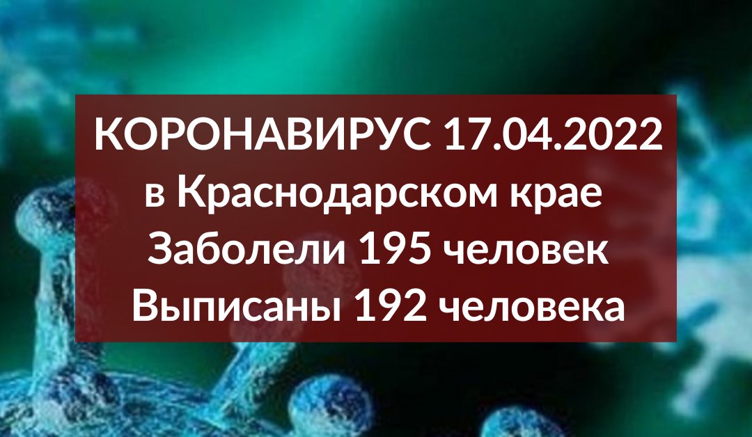 На Кубани за сутки выявили 195 случаев коронавируса