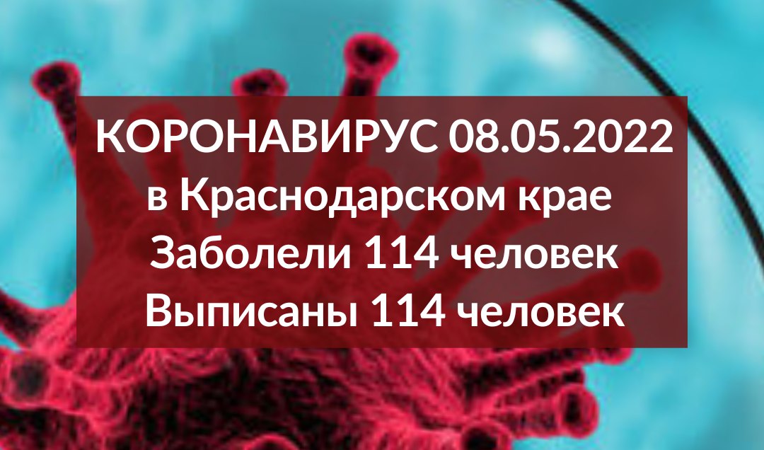 За последние сутки на Кубани выявили 114 заболевших COVID-19