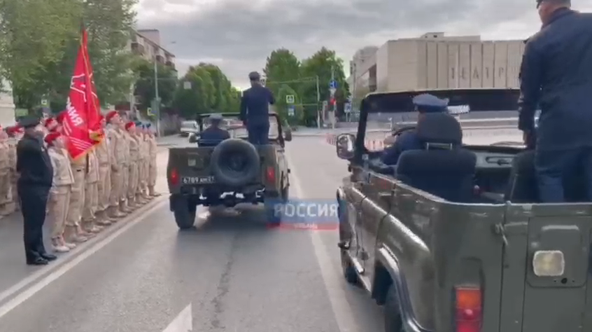 Первую репетицию торжественного шествия войск провели в Краснодаре